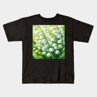 Lily of The Valley Flower Kids T-Shirt